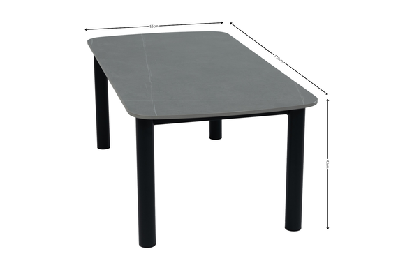 Hoek Lounge  Set Reims | Loungestoel Cuba | Rechts | Black