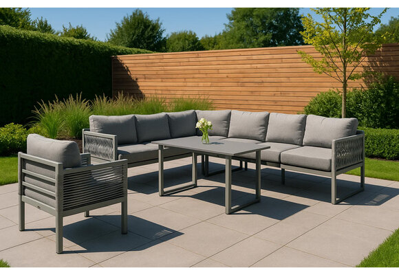 Hoek Lounge Dining Set Reims | Loungestoel Cuba | Rechts | Sand