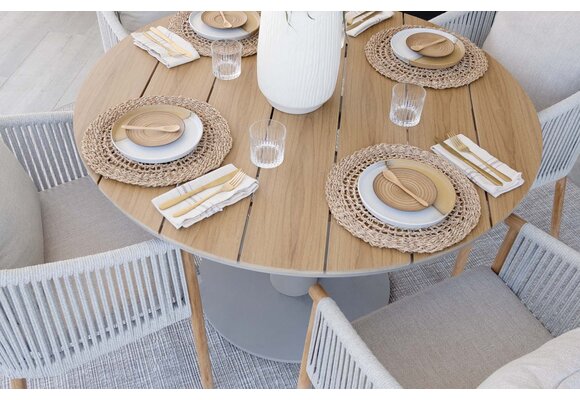 Dining tuinstoel Es Vedra | Teakhout & Cream