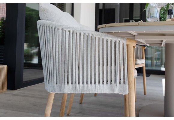 9-delige tuinset | 8 Es Vedra tuinstoelen (Teakhout) | Tuintafel Cadiz 280x115cm (Camel)