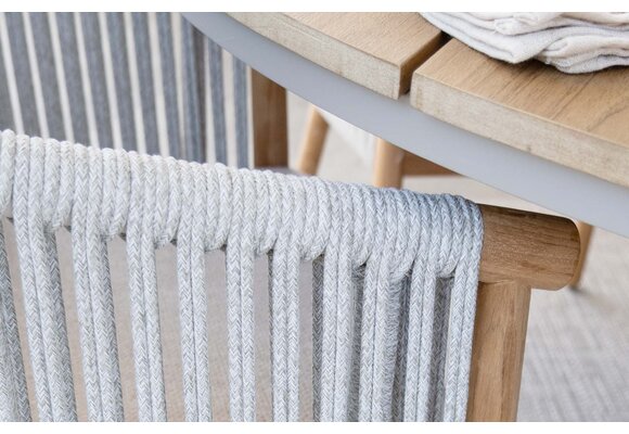 7-delige tuinset | 6 Es Vedra tuinstoelen (Teakhout) | Tuintafel Rock 235x95cm (Sand)