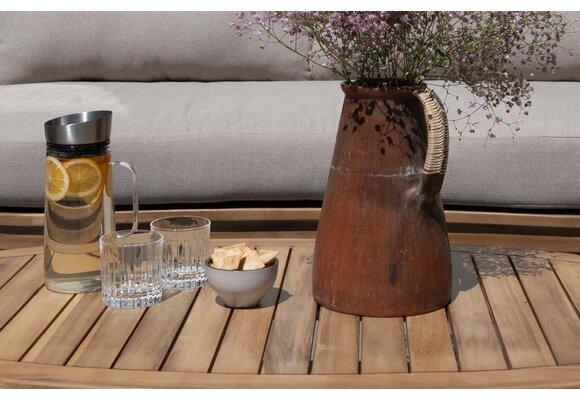 Hoek Loungeset Cancun | Acacia Teaklook & Sand