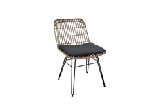 Tuinstoel Flamingo | Black | Bamboe & Wicker | Eurofar
