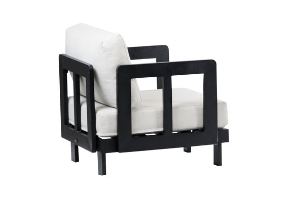 Loungestoel Tulum | Black & Beige