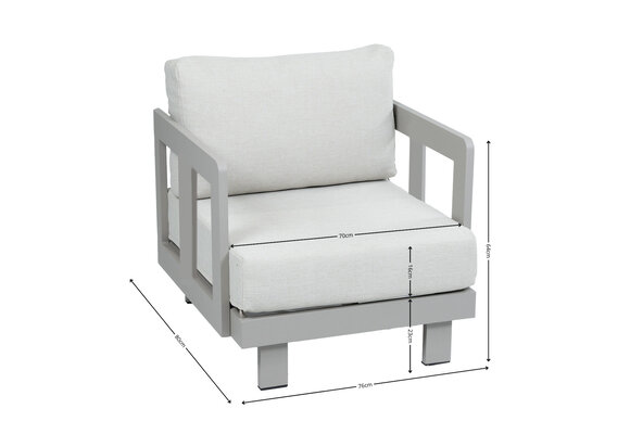 Loungestoel Tulum | Camel & Beige