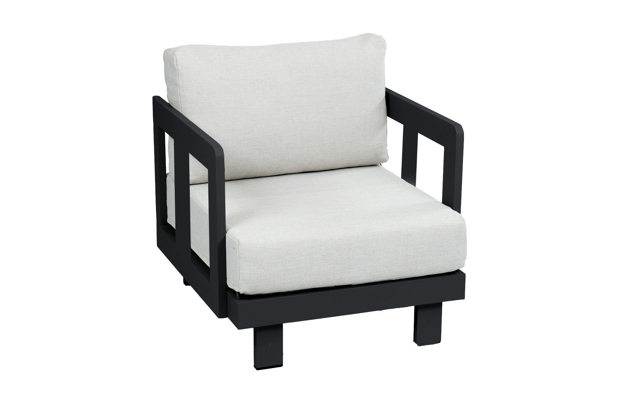 Normin Loungestoel Tulum | Black & Beige