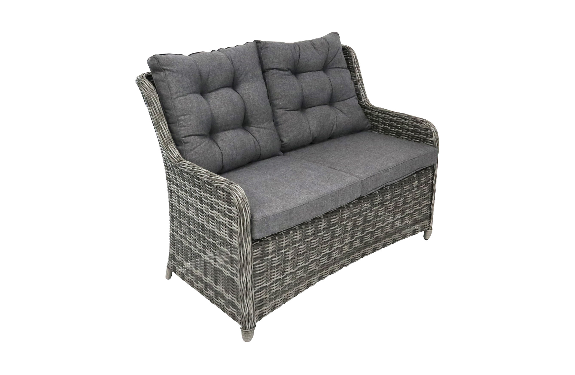 4 Seizoenen Tuinmeubelen Loungebank Dublin | 2-persoons | Ash Grey | Wicker