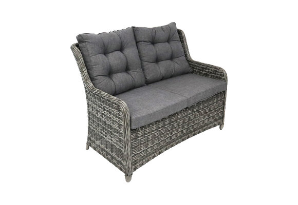 Loungebank Dublin | 2-persoons | Ash Grey | Wicker