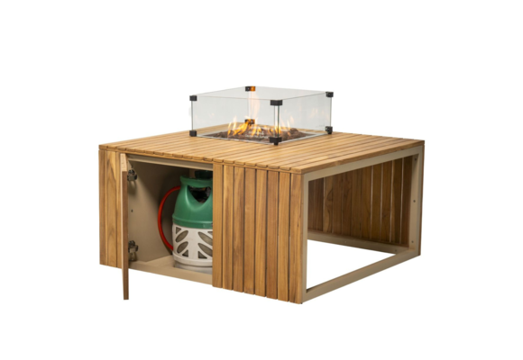 Vuurtafel Mida 95x95cm | Sand | Enjoyfires