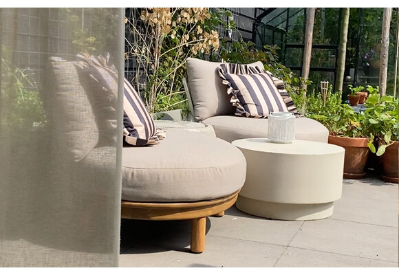 Loungestoel Cancun | Acacia Teaklook & Sand