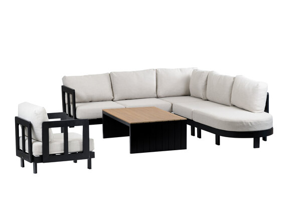 Bankdeel Tulum | Links | Black & Beige