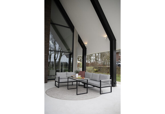 Hoek Lounge set Reims | Rechts | Black