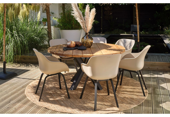 Dining tuinstoel Le Soleil Element | Taupe | Aluminium | Hartman