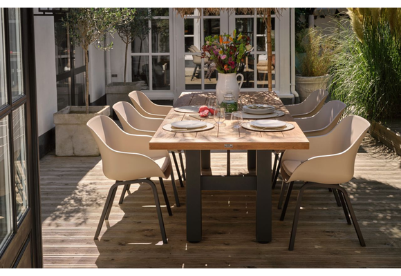 Dining tuinstoel Le Soleil Element | Taupe | Aluminium | Hartman
