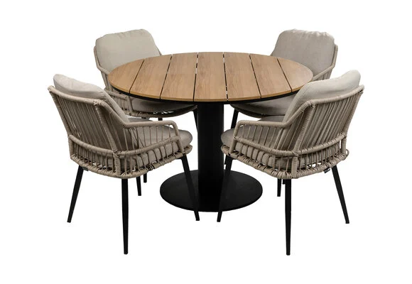 5-delige ronde tuinset