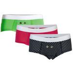 Set of 3 Sensor Briefs for Girl in green, pink and heart print Uriflex Set of 3 Sensor Briefs for Girl in green, pink and heart print