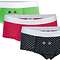 Sensor Briefs for girls in green, pink and heart print