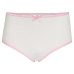 UnderWunder Girl set of slips, white with pink elastics