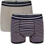Men's Boxer grey/striped (set of 2) UnderWunder Men's Boxer grey/striped (set of 2)
