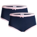 Girl set slips, 2-pack, navy blue UnderWunder Girl set slips, 2-pack, navy blue