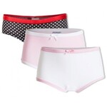 Girl set hipster + slips, pink, white & hearts print UnderWunder Girl set hipster + slips, pink, white & hearts print