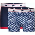 UnderWunder UnderWunder Boxer for Boys, 2-pack, navy blue & monkey