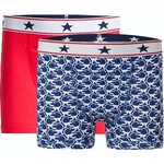 boxers for Boy, 2-pack, red & monkey print UnderWunder boxers for Boy, 2-pack, red & monkey print