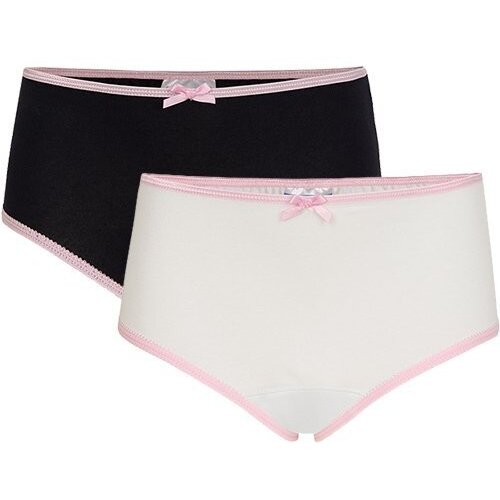 UnderWunder UnderWunder Girls set briefs, 2-pack, navy blue & white