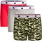 UnderWunder Boxer for Boys, 3-pack, red, grey & camouflage