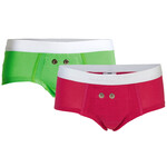 Uriflex Sensor briefs for girls pink/green (2-pack)