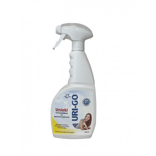 Uri-Go urine odor and stain remover, 750 ml spray bottle