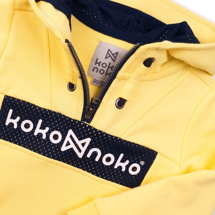 Koko Noko boys hooded sweatshirt yellow | E38830-37