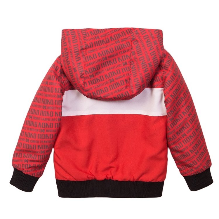 Koko Noko boys jacket red with hood | E38852-37