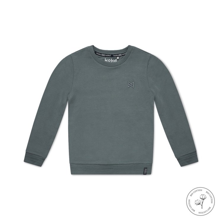 Koko Noko jongens sweater Neill groen | WN802