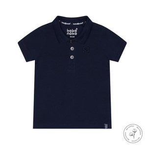 Koko Noko jongens poloshirt Noah donkerblauw