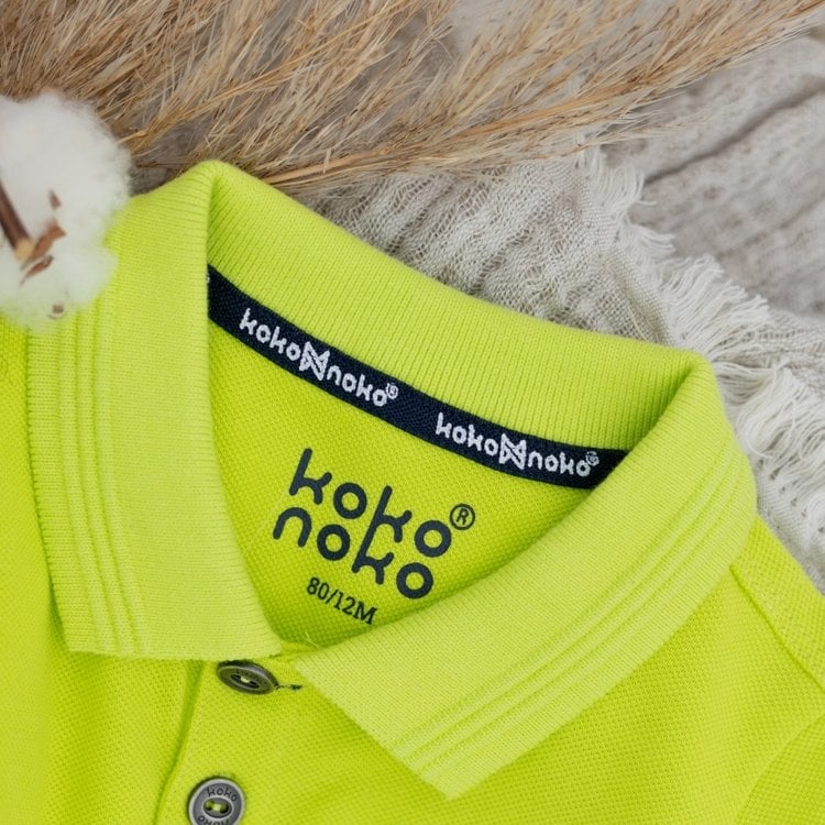 Koko Noko Poloshirt Noah für Jungen neongelb | WN811