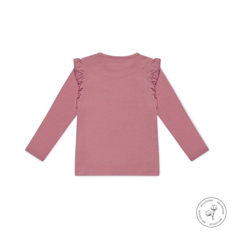 Koko Noko meisjes shirt lange mouw Nykee roze | WN911