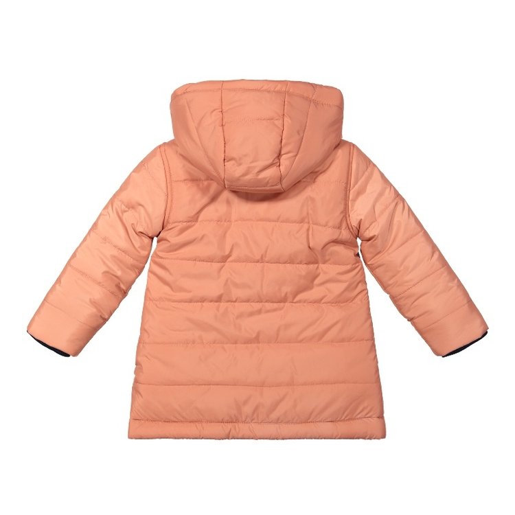 Koko Noko girls winter coat old pink with hood | F40929-37