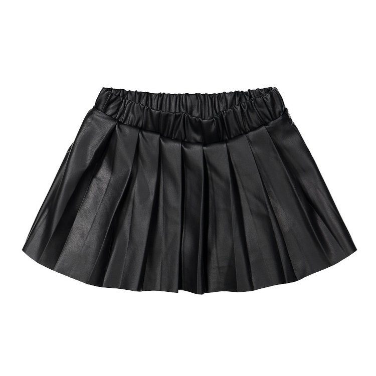Koko Noko girls skirt black leather look | F40984-37