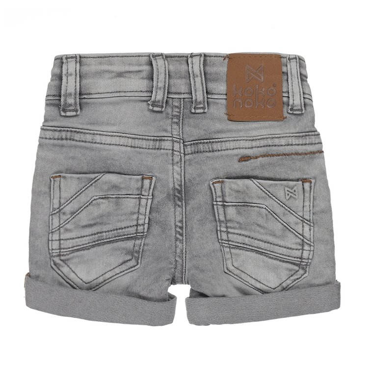 Koko Noko Jungen Jeans kurz hellgrau | V42801-37