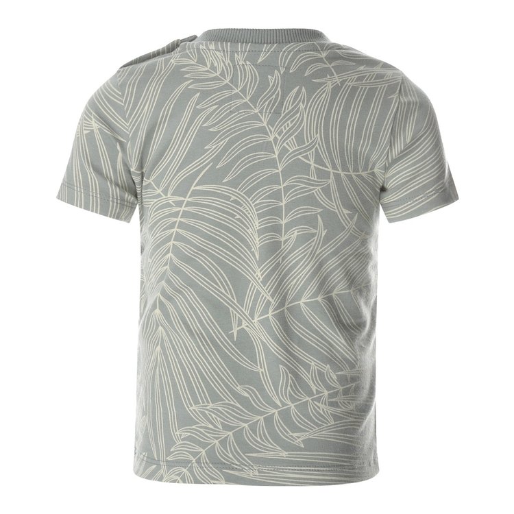 Koko Noko jongens T-shirt lichtgroen palmprint | T46800-37