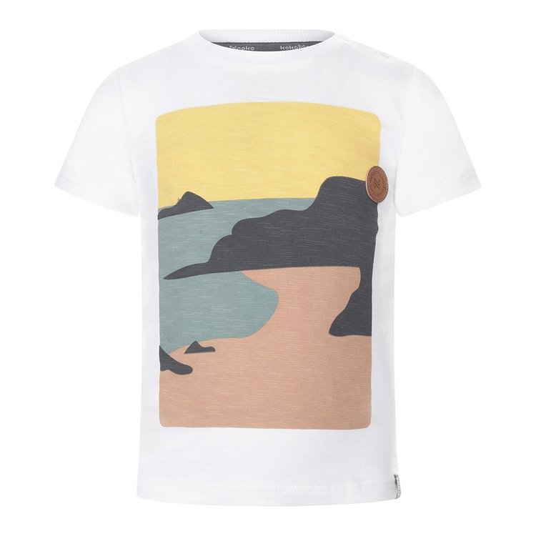 Koko Noko jongens T-shirt wit sunset | T46844-37