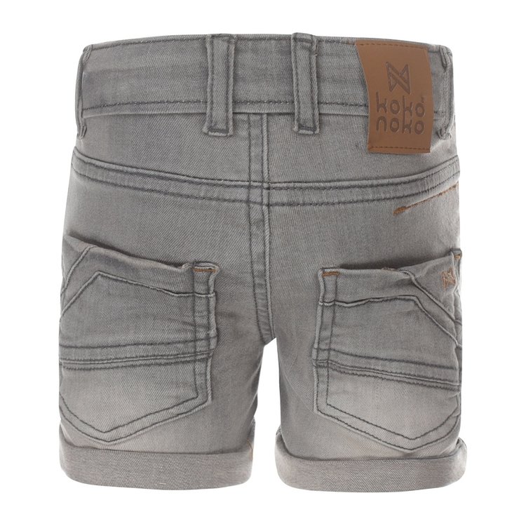 Koko Noko jongens jeans short lichtgrijs | T46848-37