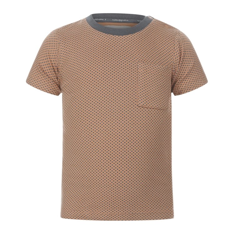 Koko Noko boys' T-shirt camel polka dots | T46849-37