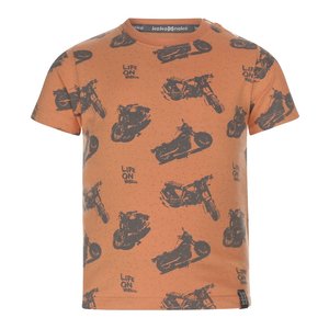 Koko Noko jongens T-shirt oranje motor