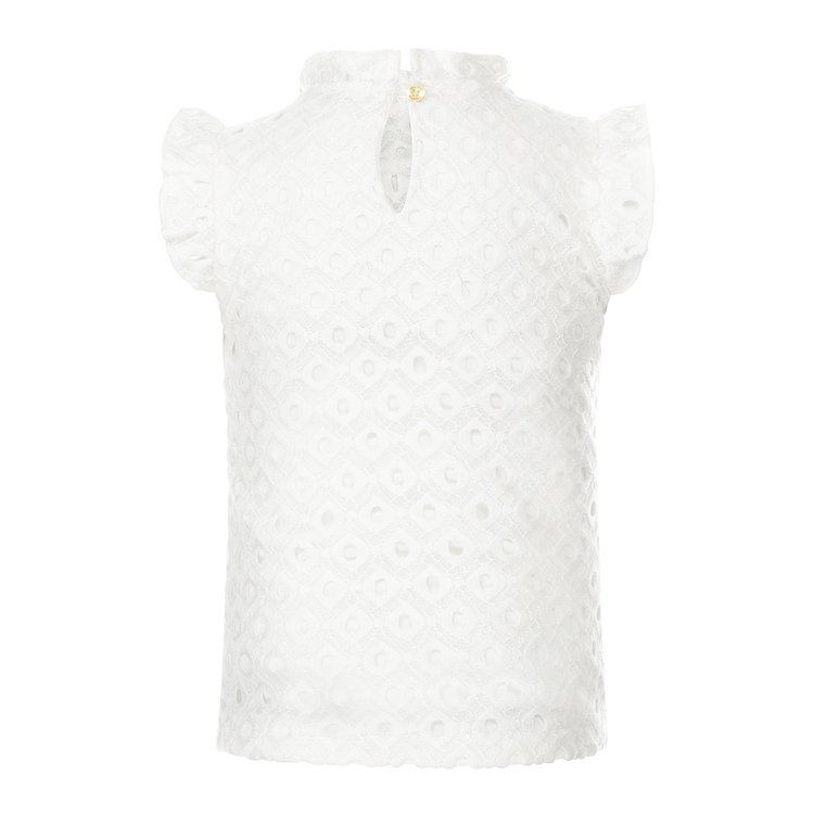 Koko Noko meisjes top off white kant | T46901-37