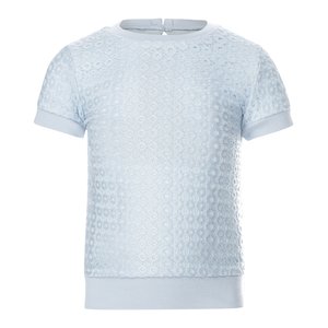 Koko Noko Mädchen T-shirt hellblau Spitze