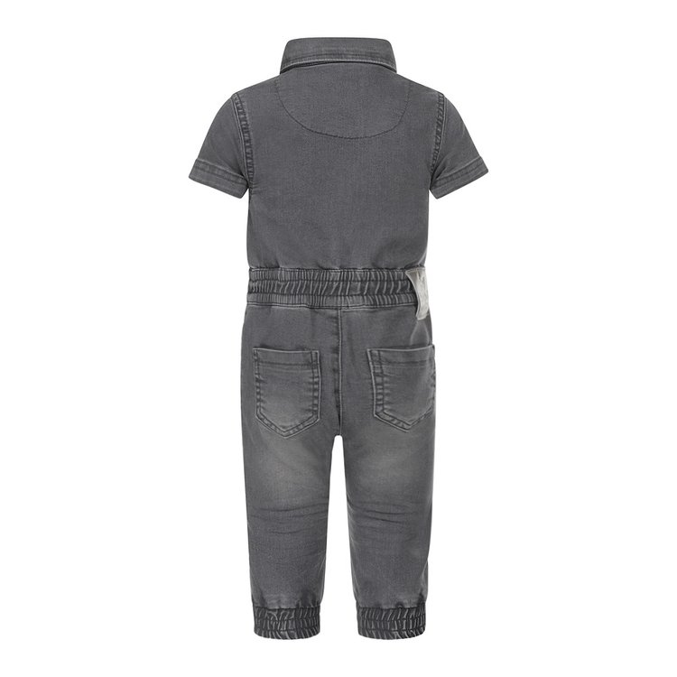 Koko Noko meisjes jumpsuit jeans grijs | T46940-37