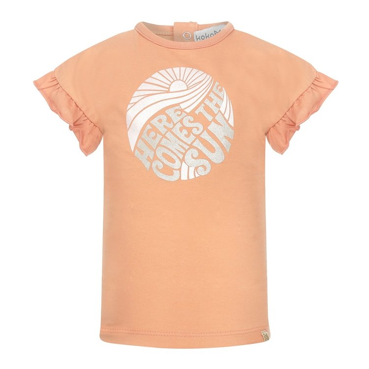 Koko Noko meisjes T-shirt oranje | T46945-37