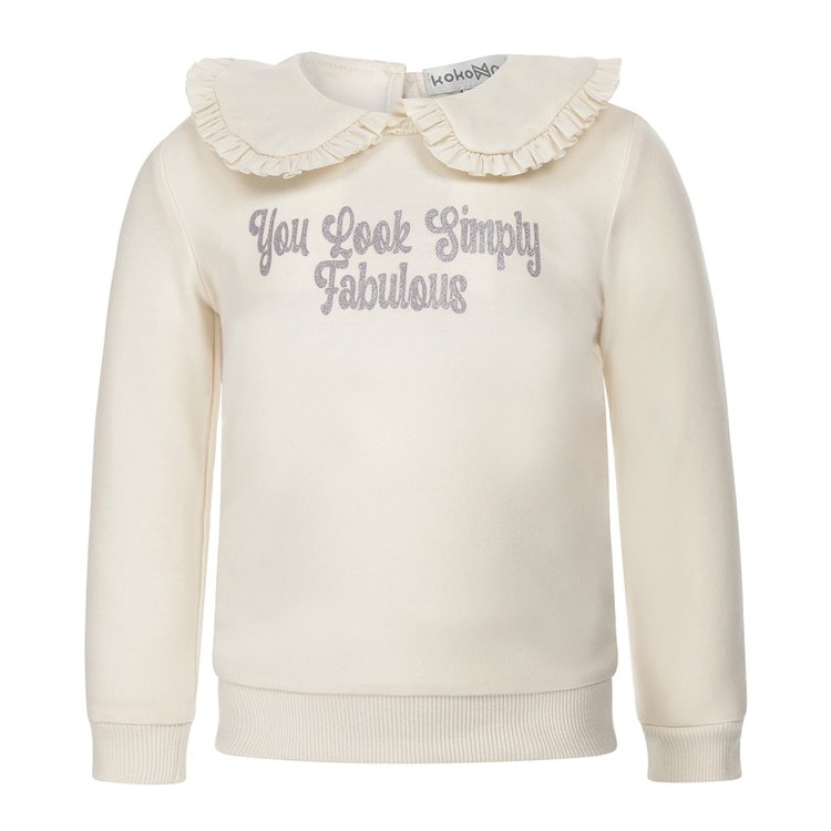 Koko Noko girls off white jumper | T46966-37